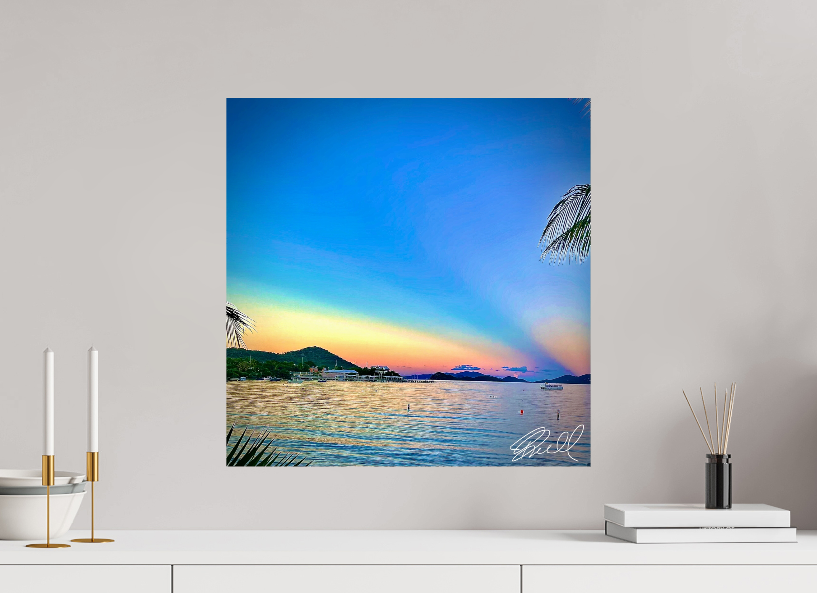 20 x 20.2″, Photo Print On Fuji Crystal DP II Sunset by the Sea