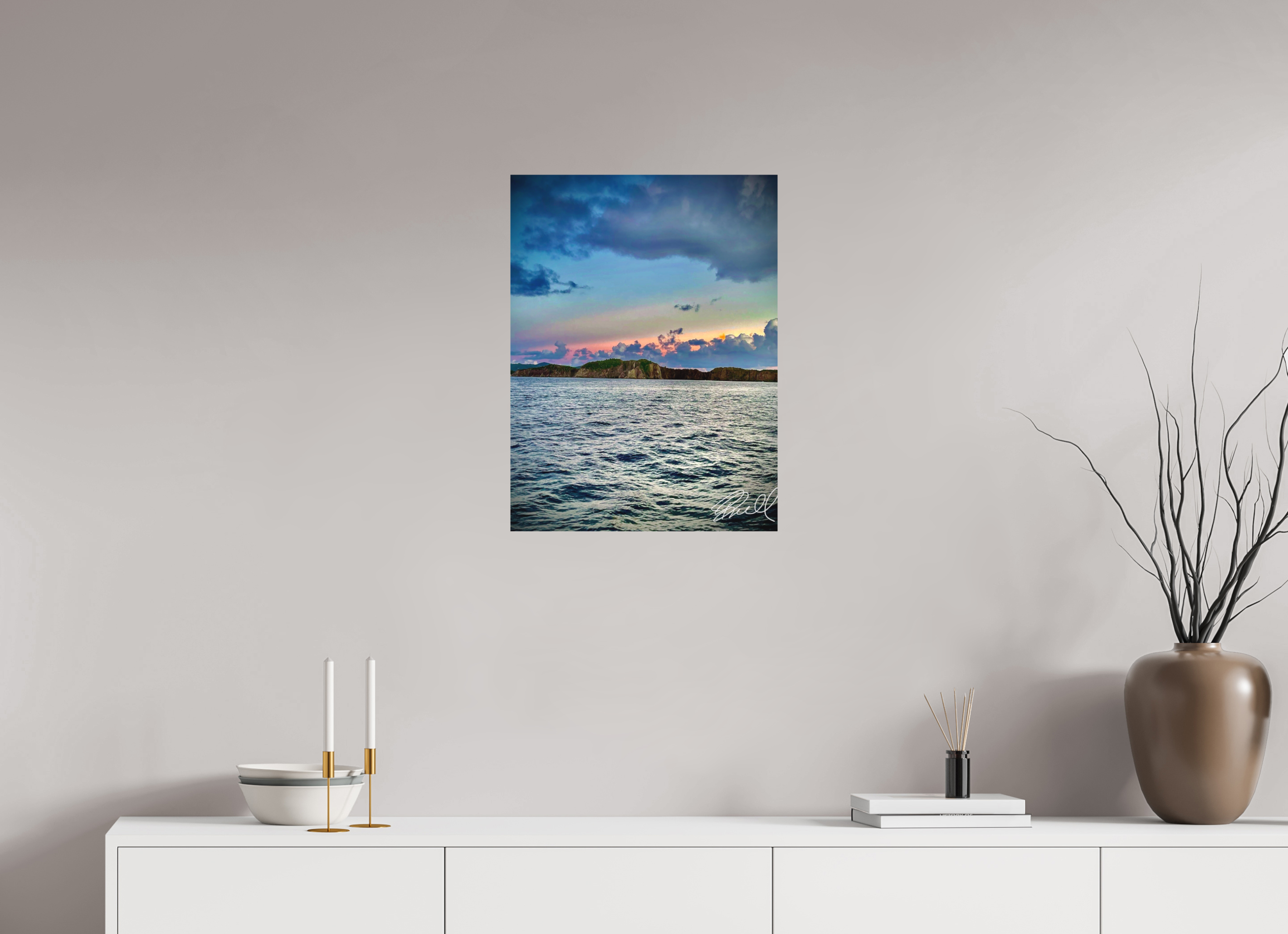 18 x 24″, 100% cotton print Nature’s paintbrush