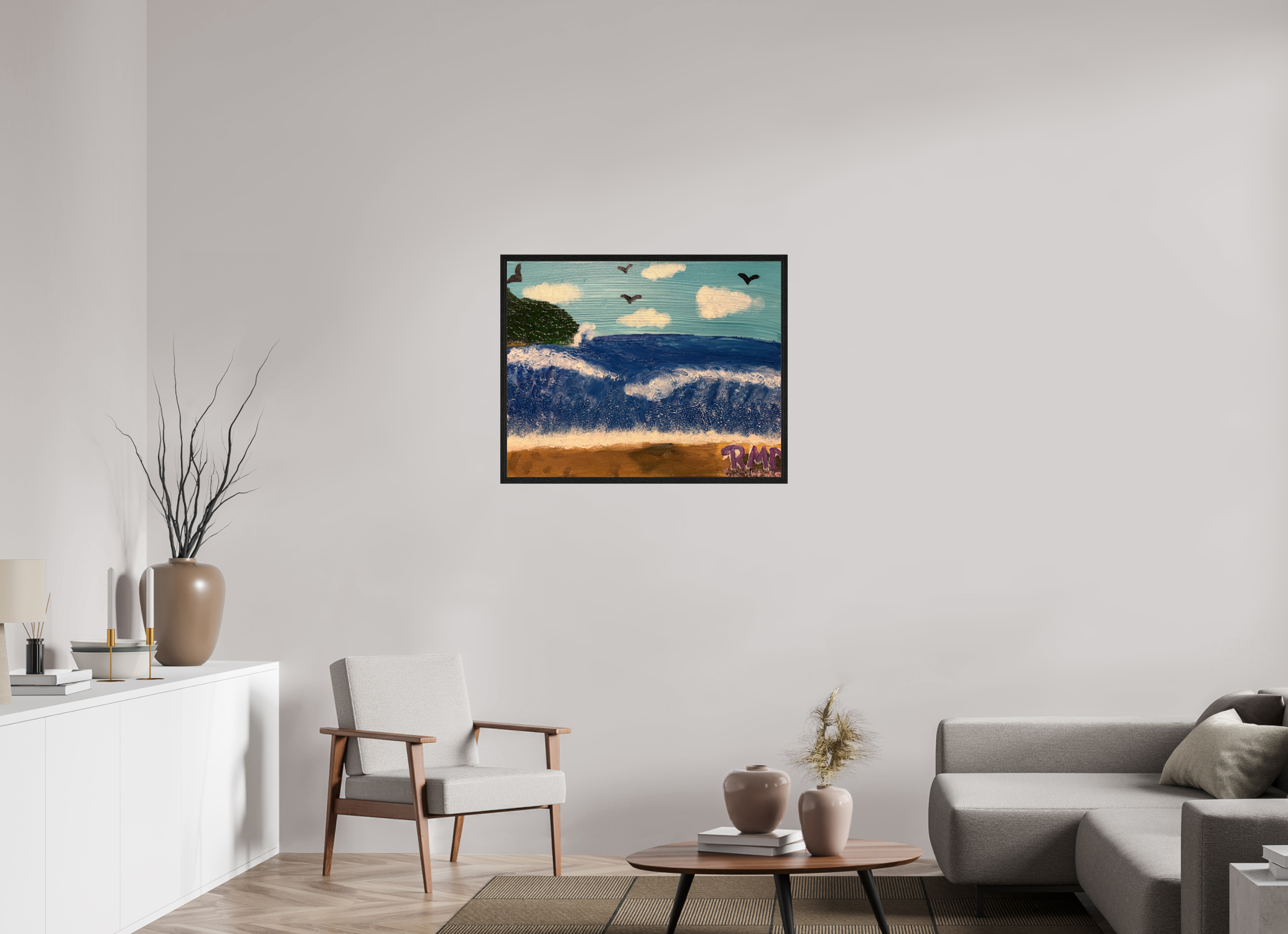 35.4 x 28″, Bring the Gallery to You Sea of Peace